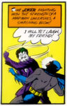 Seriously Batman...his LEFT HOOK!