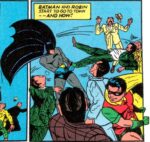 The first rule of Batman's Fight Club is, you do not talk about Batman's Fight Club. The second rule of Batman's Fight Club is, you just keep punching people 'til they bleed.