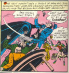 Don't tug on Batman's sidekick's cape!